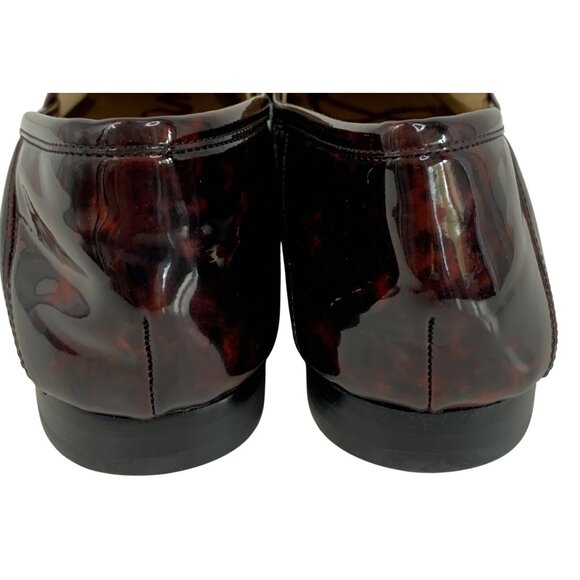 Sam Edelman Loraine Faux Patent Leather Loafers Tortoiseshell Gold Bit Size 10M - Picture 9 of 11